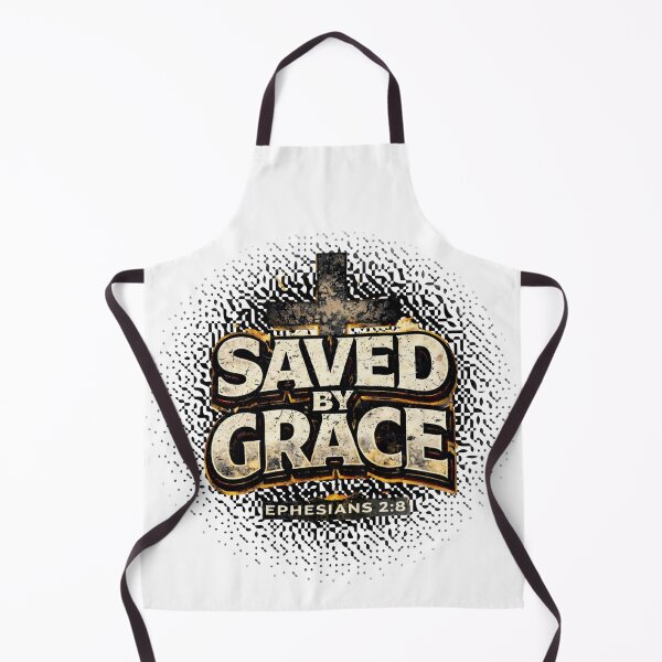 Item preview, Saved By Grace | Ephesians 2:8 Vintage Christian Cross designed and sold by Jen.Lou.