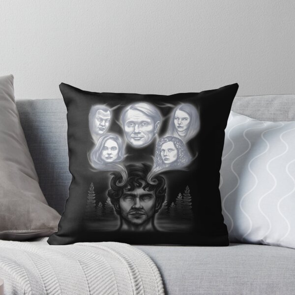 Item preview, Greyscale Portrait of a Man with Closed Eyes and Wisps designed and sold by AnimeFashionLab.