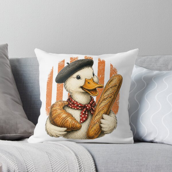 Item preview, French Duck With Baguette Design designed and sold by cookingtherapy.