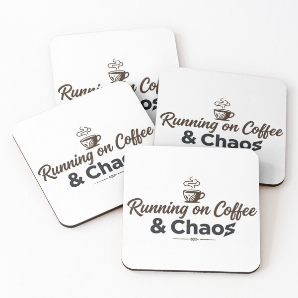 Item preview, Running on Coffee & Chaos T-Shirt | Funny Coffee Lover Quote | Cute Caffeine Graphic designed and sold by Faisal  Shah.