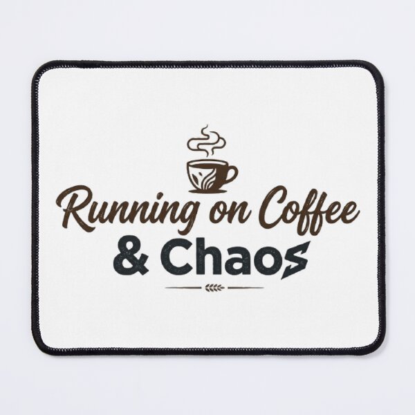 Item preview, Running on Coffee & Chaos T-Shirt | Funny Coffee Lover Quote | Cute Caffeine Graphic designed and sold by Faisal Shah.