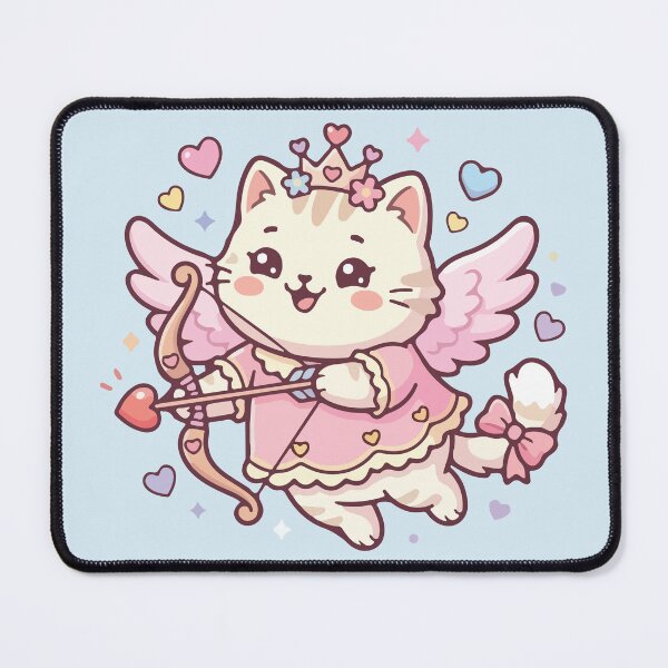 Item preview, Cute Cupid Cat Angel Valentine Princess designed and sold by BrownHorse90s.