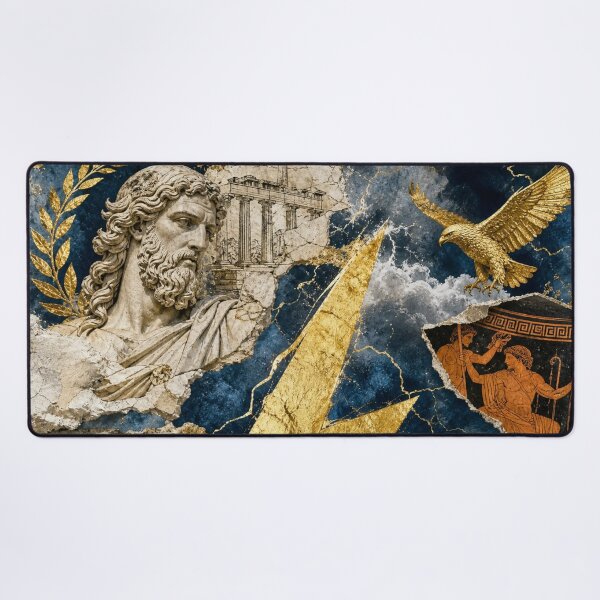 Item preview, Zeus Greek God of Thunder Mythology Art designed and sold by DarVibe Designs.