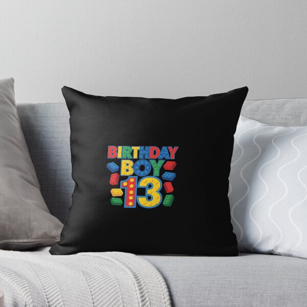 Item preview, Birthday Boy 13 Thirteenth Birthday Building Blocks Teenager designed and sold by PopStars1993.