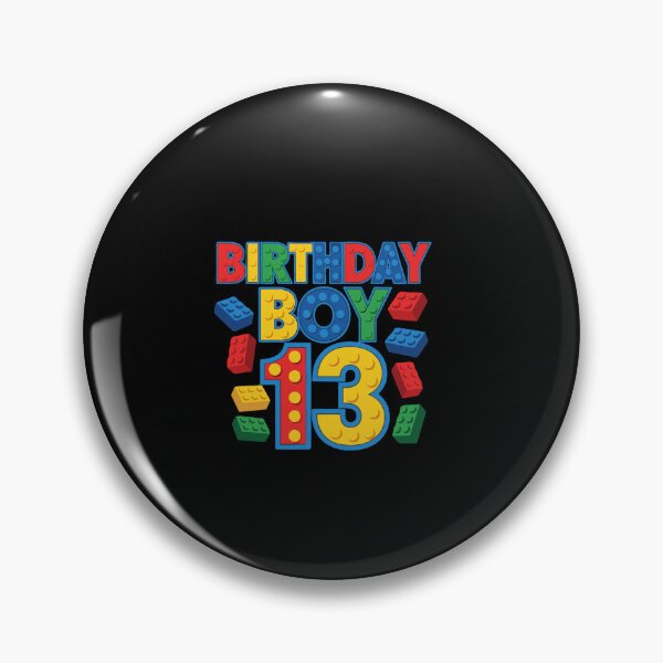 Item preview, Birthday Boy 13 Thirteenth Birthday Building Blocks Teenager designed and sold by PopStars1993.