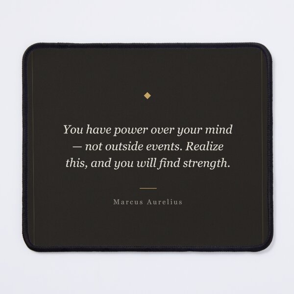 Item preview, You Have Power Over Your Mind - Marcus Aurelius Stoic Quote Print designed and sold by ochreink.