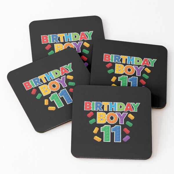 Item preview, Birthday Boy 11 Eleventh Birthday Building Blocks Kid Celebration designed and sold by PopStars1993.