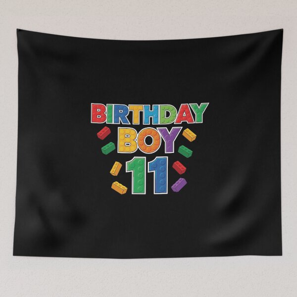 Item preview, Birthday Boy 11 Eleventh Birthday Building Blocks Kid Celebration designed and sold by PopStars1993.