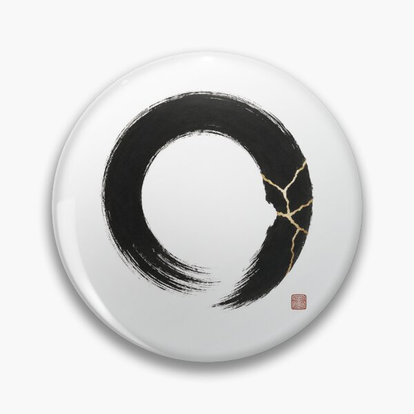Item preview, Kintsugi Enso Fracture – Japanese Zen Circle Wabi Sabi Design designed and sold by OblivionRise.