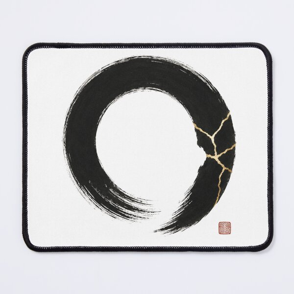 Item preview, Kintsugi Enso Fracture – Japanese Zen Circle Wabi Sabi Design designed and sold by OblivionRise.