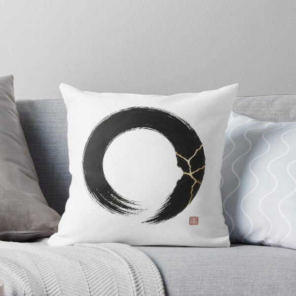 Item preview, Kintsugi Enso Fracture – Japanese Zen Circle Wabi Sabi Design designed and sold by OblivionRise.