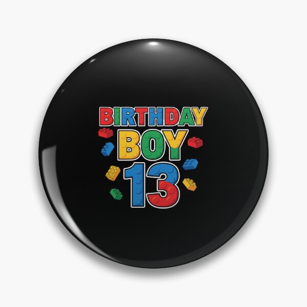 Item preview, Birthday Boy 13 Thirteenth Birthday Building Blocks Teen designed and sold by PopStars1993.