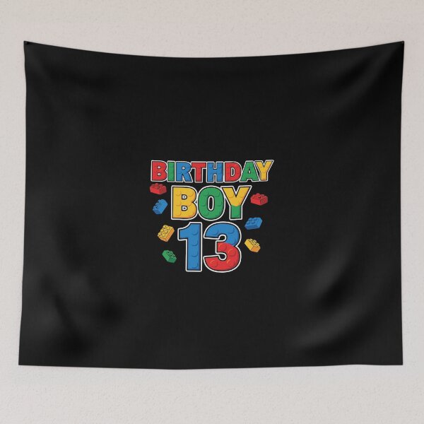 Item preview, Birthday Boy 13 Thirteenth Birthday Building Blocks Teen designed and sold by PopStars1993.
