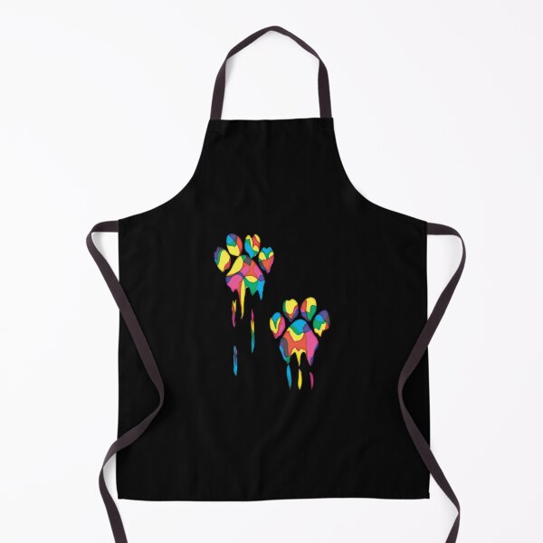 Item preview, Colorful Dripping Paw Prints | Rainbow Dog & Cat Paw Art | Vibrant Pet Lover Design designed and sold by Elite Wall Art.
