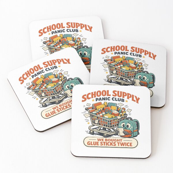 Item preview, School Supply Panic Club – Funny Back To School Parent Design designed and sold by Concrete Coffee Studio.