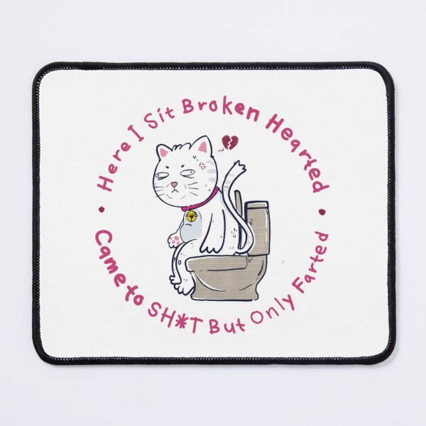 Item preview, Broken Heart Cat Funny Healing Kitten Comic designed and sold by VelourEmber.