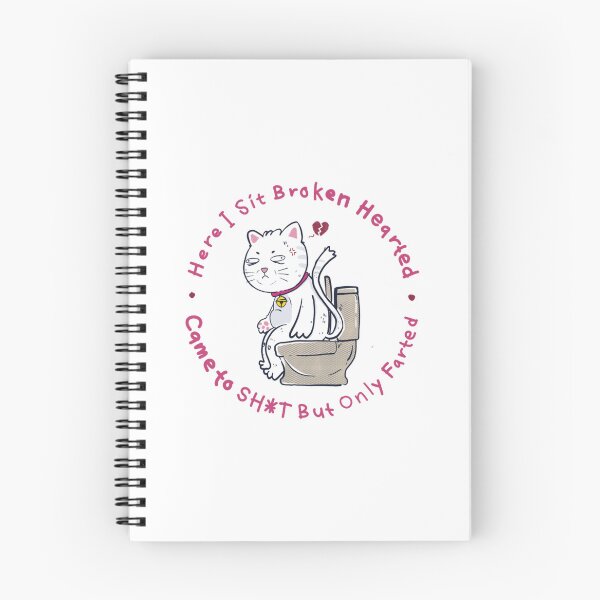 Item preview, Broken Heart Cat Funny Healing Kitten Comic designed and sold by VelourEmber.