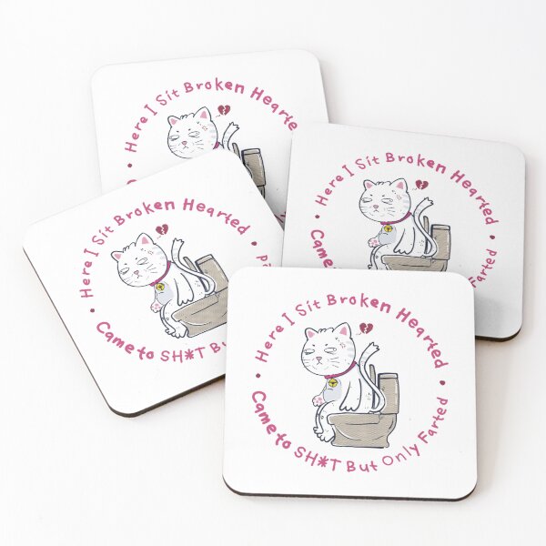 Item preview, Broken Heart Cat Funny Healing Kitten Comic designed and sold by VelourEmber.