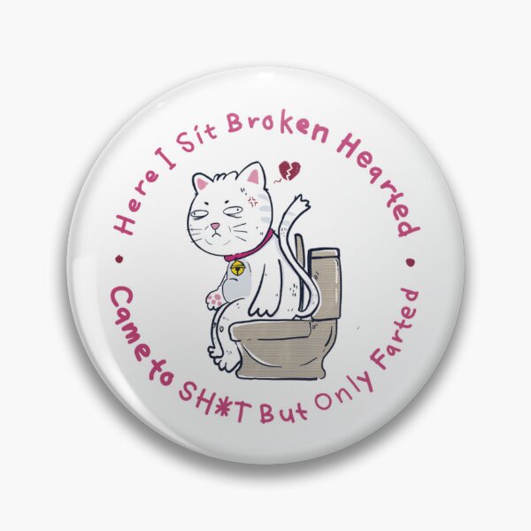 Item preview, Broken Heart Cat Funny Healing Kitten Comic designed and sold by VelourEmber.