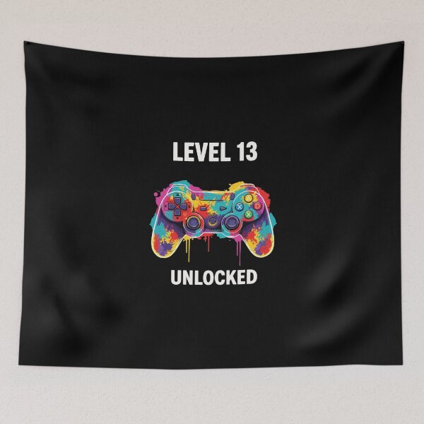 Item preview, Level 13 Unlocked Gaming Thirteenth Birthday Gamer designed and sold by PopStars1993.