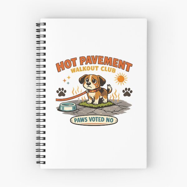 Item preview, Hot Pavement Walkout Club Funny Summer Dog Safety Design designed and sold by Concrete Coffee Studio.