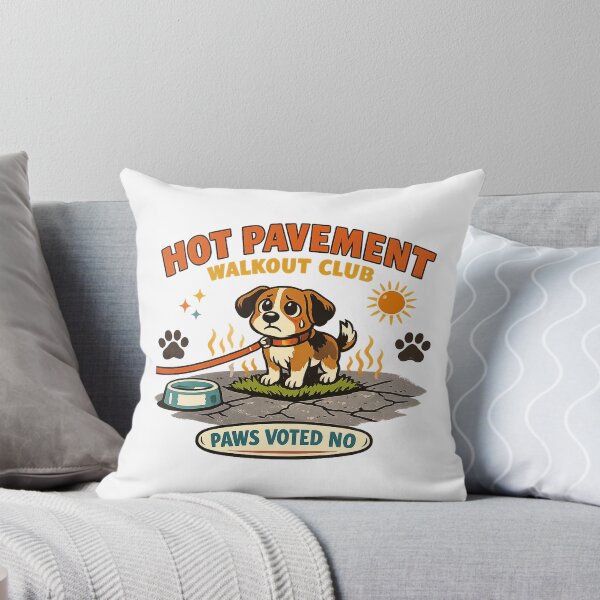 Item preview, Hot Pavement Walkout Club Funny Summer Dog Safety Design designed and sold by Concrete Coffee Studio.