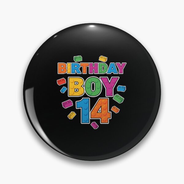 Item preview, Birthday Boy 14 Building Blocks Fourteenth Birthday Teen  designed and sold by PopStars1993.