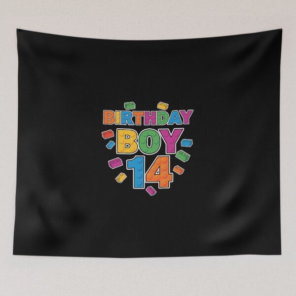 Item preview, Birthday Boy 14 Building Blocks Fourteenth Birthday Teen  designed and sold by PopStars1993.