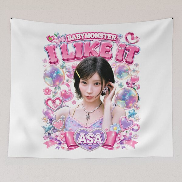 Item preview, Asa BABYMONSTER I Like It Sky Blue Fanmade Art designed and sold by Valereekmerch.