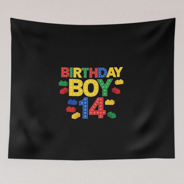 Item preview, Birthday Boy 14 Teenage Celebration Building Blocks designed and sold by PopStars1993.