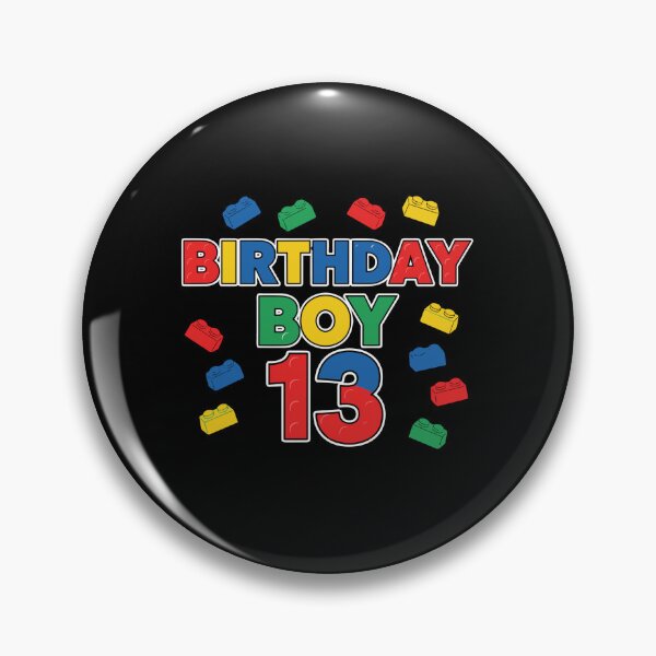 Item preview, Birthday Boy 13 Thirteenth Birthday Building Blocks Party Teen Boy designed and sold by PopStars1993.
