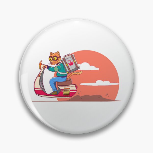 Item preview, Cat Delivery Service Cute Kitten Riding Scooter Cartoon designed and sold by VelourEmber.