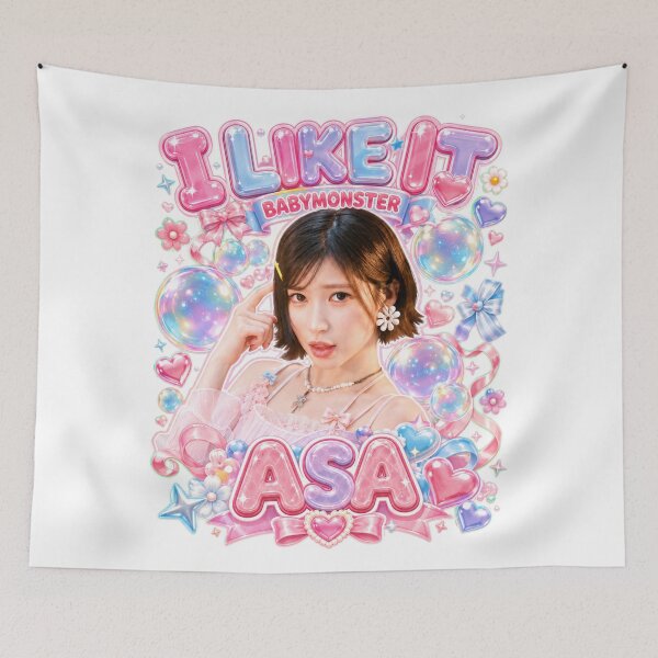 Item preview, Asa BABYMONSTER Cyber Pop Bubblegum Kpop Fan Art designed and sold by Valereekmerch.