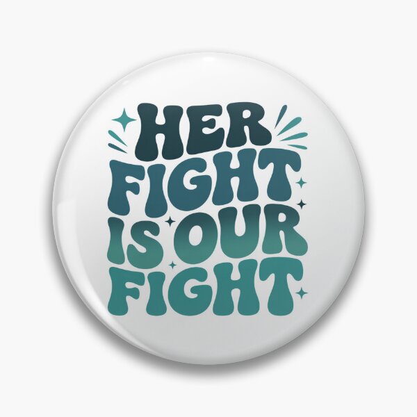 Item preview, Her Fight Is Our Fight Ovarian Cancer Awareness designed and sold by SapfireStuArt.