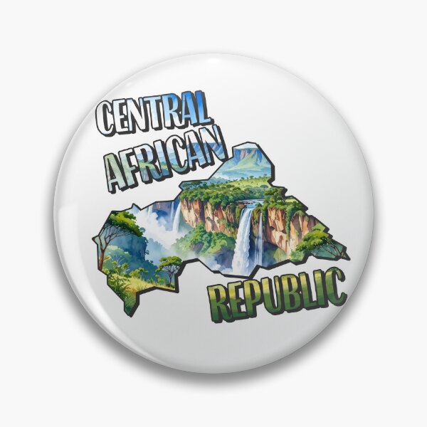 Item preview, Central Africa Watercolor Map designed and sold by Motivburg.