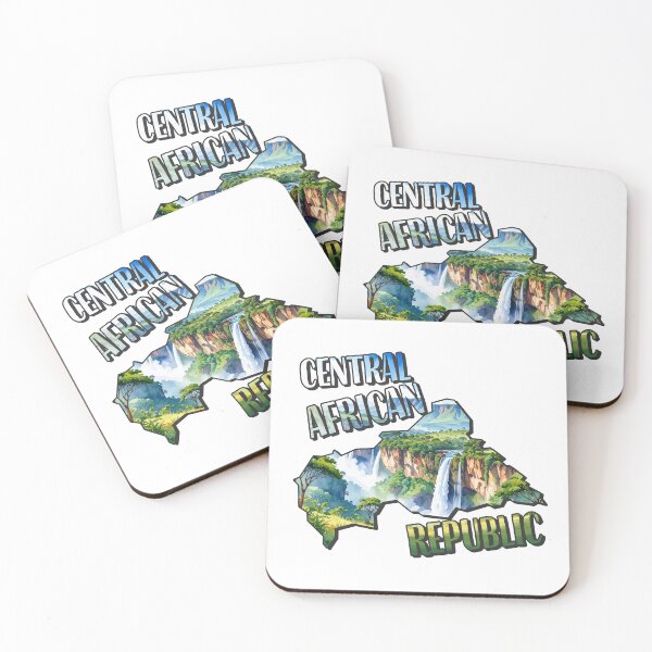 Item preview, Central Africa Watercolor Map designed and sold by Motivburg.