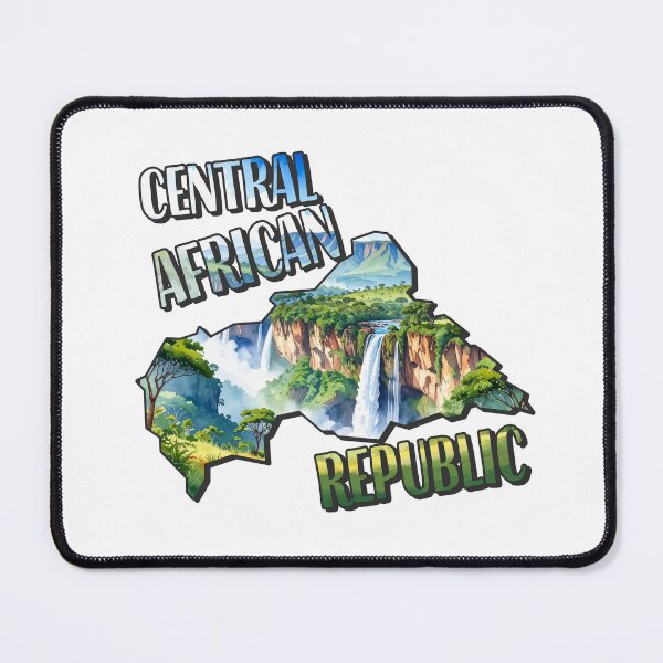 Item preview, Central Africa Watercolor Map designed and sold by Motivburg.