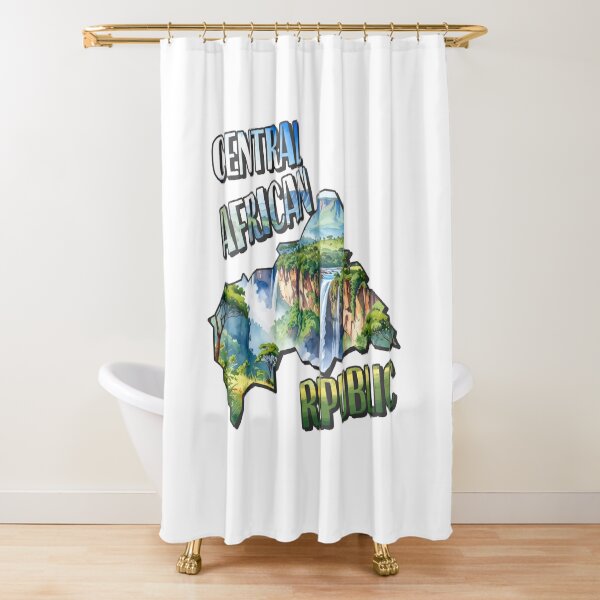 Item preview, Central Africa Watercolor Map designed and sold by Motivburg.