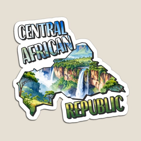 Item preview, Central Africa Watercolor Map designed and sold by Motivburg.