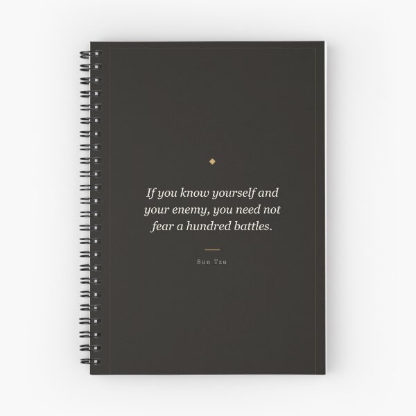 Item preview, Know Yourself and Your Enemy - Sun Tzu Art of War Quote designed and sold by ochreink.