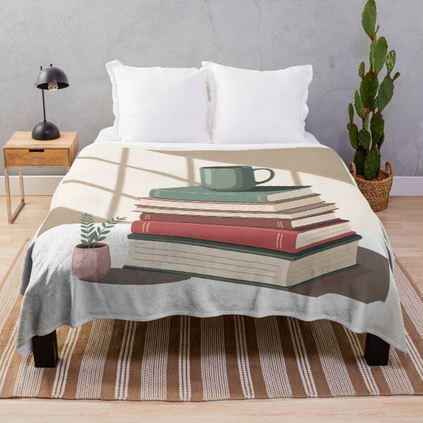Item preview, Cozy Book Stack Desk Art designed and sold by TrendMorphic.