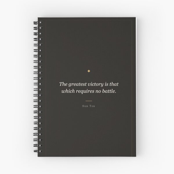 Item preview, The Greatest Victory Requires No Battle - Sun Tzu Quote designed and sold by ochreink.