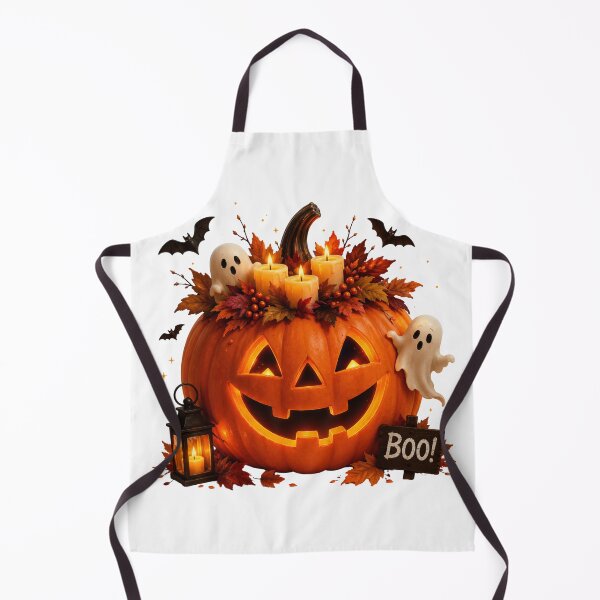Item preview, Cute Halloween Pumpkin with Ghosts designed and sold by TTStudio.