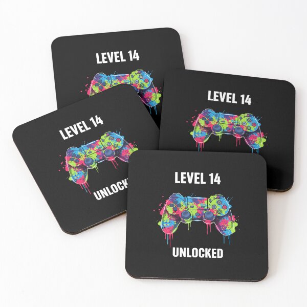 Item preview, Level 14 Unlocked Fourteenth Birthday Gaming Teenager Gamer designed and sold by PopStars1993.