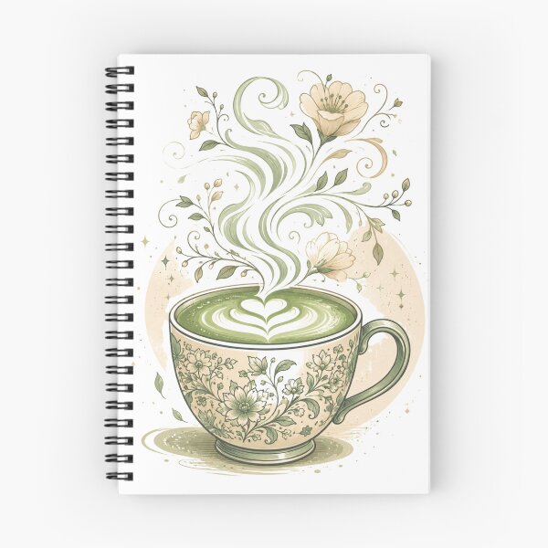 Item preview, Floral Matcha Latte Cup designed and sold by BrewmarkStudio.