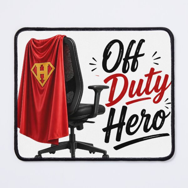Item preview, Off Duty Hero – Funny Superhero Office Chair Design | Work From Home Humor designed and sold by KAM-KAM-STORE.