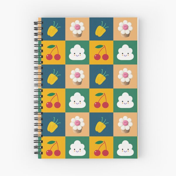 Item preview, Seamless pattern of daisy cupcake & cherry designed and sold by GUNAPRIYAA.