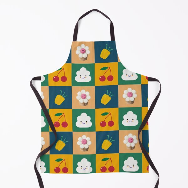 Item preview, Seamless pattern of daisy cupcake & cherry designed and sold by GUNAPRIYAA.