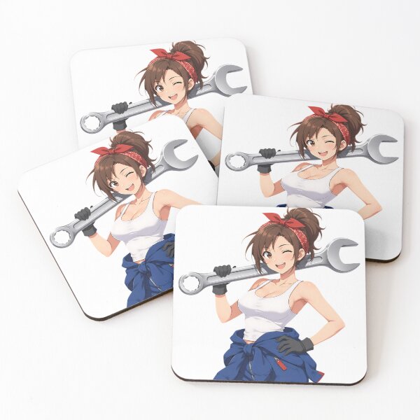 Item preview, Cute Anime Mechanic Girl Giant Wrench Waifu JDM designed and sold by MUGEN WORKS.
