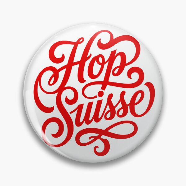 Item preview, Hop Suisse Swiss National Day Go Switzerland designed and sold by AntiqueImages.